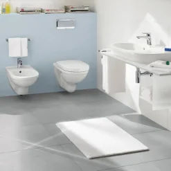 Villeroy & Boch Villeroy And Boch O.novo Wall Hung Toilet W/ Soft Close Toilet Seat -Croydex shop 5660h101 d1