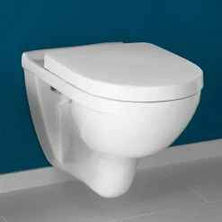 Villeroy & Boch Villeroy And Boch O.novo DirectFlush Rimless Wall Hung Toilet W/ Soft Close Seat -Croydex shop 5660hr01 d4