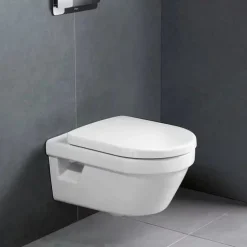 Villeroy & Boch Villeroy And Boch Architectura DirectFlush Rimless Wall Hung Toilet + Soft Close Seat -Croydex shop 5684hr01 d2 1