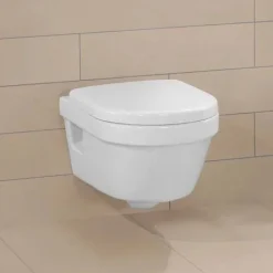 Villeroy & Boch Villeroy And Boch Architectura DirectFlush Rimless Wall Hung Toilet + Soft Close Seat -Croydex shop 5684hr01 d3 1