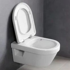 Villeroy & Boch Villeroy And Boch Architectura DirectFlush Rimless Wall Hung Toilet + Soft Close Seat -Croydex shop 5684hr01 d6