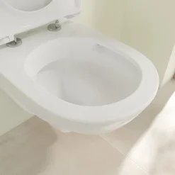 Villeroy & Boch Villeroy And Boch O.novo DirectFlush Wall Hung Toilet W/ Soft Close Toilet Seat -Croydex shop 5688hr01 d2