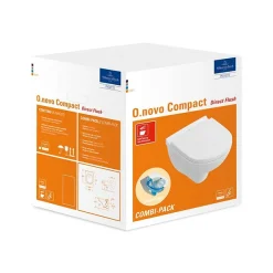 Villeroy & Boch Villeroy And Boch O.novo DirectFlush Wall Hung Toilet W/ Soft Close Toilet Seat