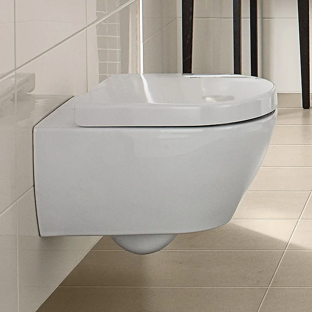 Villeroy & Boch Villeroy And Boch Subway 2.0 DirectFlush Rimless Wall Hung Toilet + Soft Close Seat 3 Villeroy & Boch Villeroy And Boch Subway 2.0 DirectFlush Rimless Wall Hung Toilet + Soft Close Seat