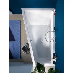Duravit No.1 Trapezoidal Bath + Support Feet (Left Hand) -Croydex shop 700504000000000 d3