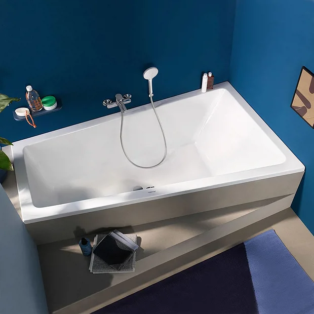 Duravit No.1 Trapezoidal Bath + Support Feet (Right Hand) 4 Duravit No.1 Trapezoidal Bath + Support Feet (Right Hand) - Image 2