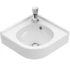 Villeroy & Boch Villeroy And Boch O.novo 400 X 320mm 1TH Corner Handwash Basin -Croydex shop 73103201 d2