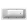 Duravit No.1 Whirltub Single Ended Bath With Frame + Waste -Croydex shop 760487000jp1000 l