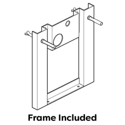 Roca In-Tank Meridian Wall Hung Toilet With Integrated Cistern, Soft Close Seat + Frame