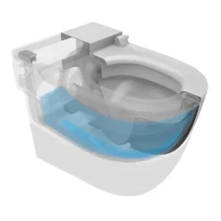Roca In-Tank Meridian Back To Wall Toilet With Integrated Cistern + Soft Close Seat -Croydex shop 893303000 d2