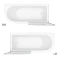 Victorian Plumbing Appleby 1700 Roll Top Shower Bath With Screen + Chrome Leg Set 12 Victorian Plumbing Appleby 1700 Roll Top Shower Bath With Screen + Chrome Leg Set -Croydex shop a17bsr new detail1