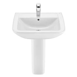 Roca Aire Square 600mm 1TH Basin With Full Pedestal