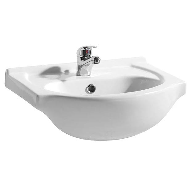Alaska 450mm Small Semi Recessed Basin 3 Alaska 450mm Small Semi Recessed Basin