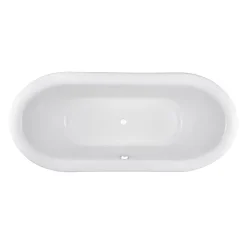 Nuie Alice 1750 Double Ended Roll Top Slipper Bath With Skirt