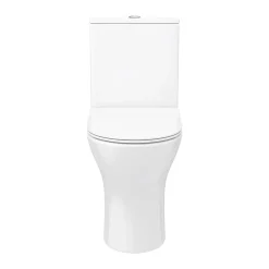 Victorian Plumbing Alps Modern Rimless Short Projection Toilet + Soft Closing Seat -Croydex shop alp350 d2