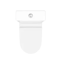 Victorian Plumbing Alps Modern Rimless Short Projection Toilet + Soft Closing Seat -Croydex shop alp350 d3
