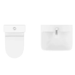 Victorian Plumbing Alps 4-Piece Modern Bathroom Suite -Croydex shop alp4pc n d3