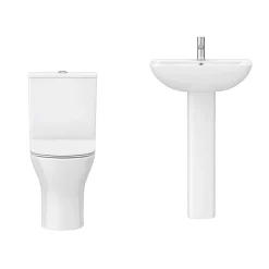 Victorian Plumbing Alps 4-Piece Modern Bathroom Suite -Croydex shop alp4pc n d4