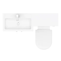 Victorian Plumbing Apollo2 1100mm Gloss Grey Combination Furniture Pack (Excludes Pan + Cistern)