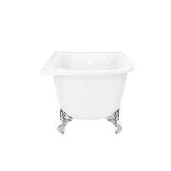 Victorian Plumbing Appleby 1550 Roll Top Shower Bath + Chrome Leg Set