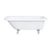 Victorian Plumbing Appleby 1700 Roll Top Shower Bath + Chrome Leg Set -Croydex shop ap1700b new detail6