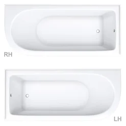 Victorian Plumbing Appleby 1700 Roll Top Shower Bath + Chrome Leg Set -Croydex shop ap1700b new retail1