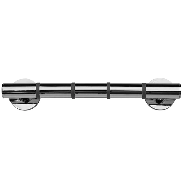 Croydex Grab N Grip 380mm Support Rail Grab Bar - Chrome 4 Croydex Grab N Grip 380mm Support Rail Grab Bar - Chrome - Image 2