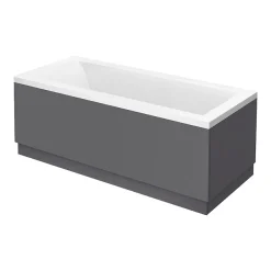 Victorian Plumbing Apollo2 Single Ended Bath + Gloss Grey Panels 6 Victorian Plumbing Apollo2 Single Ended Bath + Gloss Grey Panels -Croydex shop apgyse lrg
