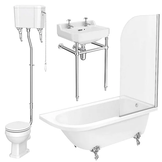 Victorian Plumbing Appleby High Level Traditional Bathroom Suite 8 Victorian Plumbing Appleby High Level Traditional Bathroom Suite - Image 6