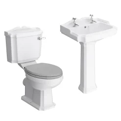 Victorian Plumbing Appleby Traditional 4-Piece Bathroom Suite -Croydex shop app4pc d1