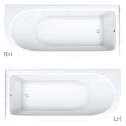 Victorian Plumbing Appleby 1700 Roll Top Shower Bath + Brushed Brass Leg Set -Croydex shop aprh17bb d2