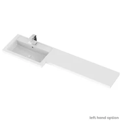 Victorian Plumbing Apollo2 1500mm Gloss Grey Combination Furniture Pack (Excludes Pan + Cistern) -Croydex shop aps1500g d1