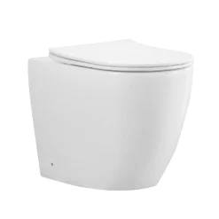 BagnoDesign Envoy Rimless Back To Wall Toilet With Seat