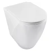 BagnoDesign Envoy Comfort Height Back To Wall Toilet With Soft Close Seat -Croydex shop aqeenv385wh l