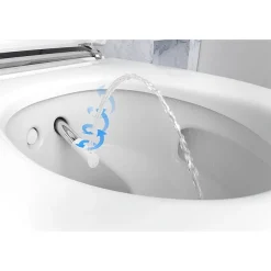 Geberit AquaClean Gloss Chrome Mera Classic Rimless Wall Hung Shower WC -Croydex shop aquacleanmerawhited3 3