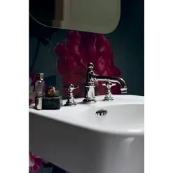 Arcade Bathroom Arcade 600mm Basin And Stand With Glass Shelf