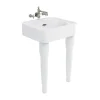 Arcade Bathroom Arcade 600mm Basin And Ceramic Console Legs -Croydex shop arc600ntharc2 l