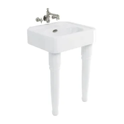 Arcade Bathroom Arcade 600mm Basin And Ceramic Console Legs