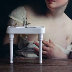 Arcade Bathroom Arcade 900mm Basin And Ceramic Console Legs -Croydex shop arcade900mmbasinandceramicconsolelegsd1