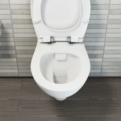 VitrA - Arkitekt Short Projection Wall Hung Pan With Seat -Croydex shop arkspwhwcai1