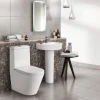 Arezzo Basin 520 Round 1TH Basin + Full Pedestal -Croydex shop arz52bp d2