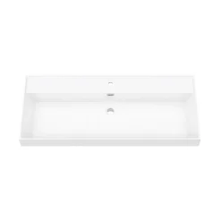 Arezzo 1000 Brushed Brass Framed Washstand With Gloss White Open Shelf And Basin 9 Arezzo 1000 Brushed Brass Framed Washstand With Gloss White Open Shelf And Basin -Croydex shop az10bbfpmd1