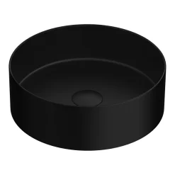 Arezzo 352mm Matt Black Round Counter Top Basin -Croydex shop az110amb nw d1