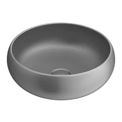 Arezzo Round Counter Top Basin (360mm Diameter - Matt Grey) -Croydex shop az113mg d1