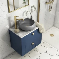 Arezzo Round Counter Top Basin (360mm Diameter - Matt Grey)