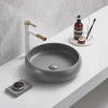 Arezzo Round Counter Top Basin (420mm Diameter - Matt Grey) -Croydex shop az114mg d1