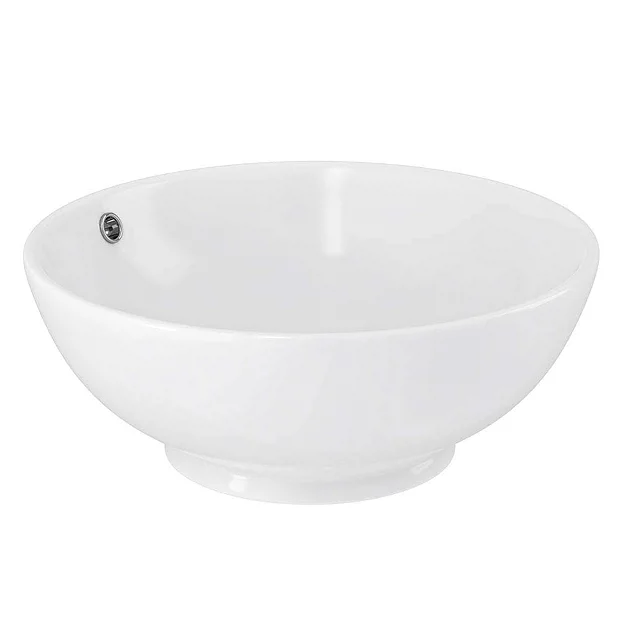Arezzo Stone Resin Floating Basin Shelf Inc. 2 Round Basins - 1200mm Wide 6 Arezzo Stone Resin Floating Basin Shelf Inc. 2 Round Basins - 1200mm Wide - Image 4