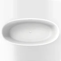 Arezzo 1700 X 800 Matt White Solid Stone Modern Double Ended Bath 10 Arezzo 1700 X 800 Matt White Solid Stone Modern Double Ended Bath -Croydex shop az168slwd1
