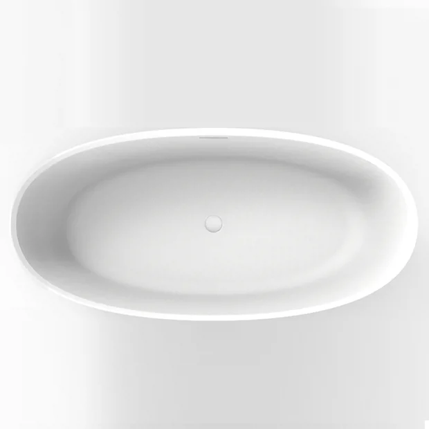 Arezzo 1700 X 800 Matt White Solid Stone Modern Double Ended Bath 5 Arezzo 1700 X 800 Matt White Solid Stone Modern Double Ended Bath - Image 3