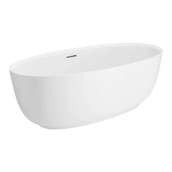Arezzo 1700 X 800 Matt White Solid Stone Modern Double Ended Bath 12 Arezzo 1700 X 800 Matt White Solid Stone Modern Double Ended Bath -Croydex shop az168slwd3